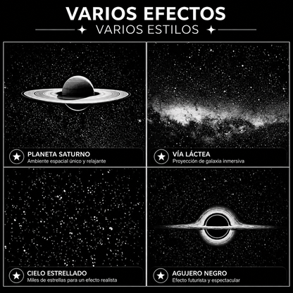 Proyector de galaxia USB que ayuda a reducir el estrés y mejorar el sueño